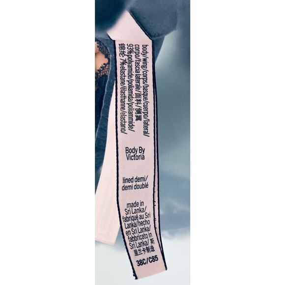 Victoria's Secret Bra Lined Demi Body By Victoria 38C Lace Blue - Picture 4 of 8